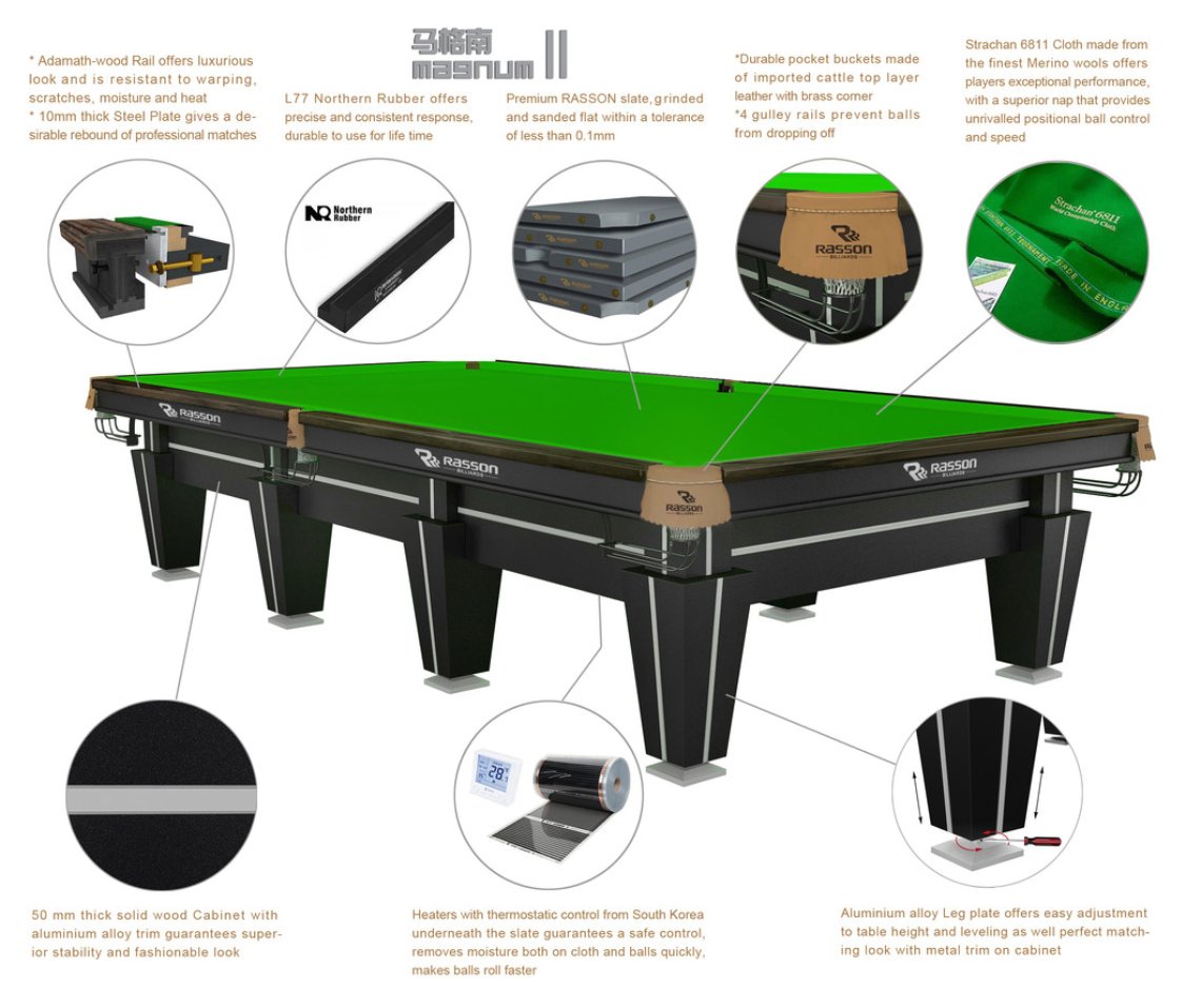 Rasson Magnum ii Snooker Table